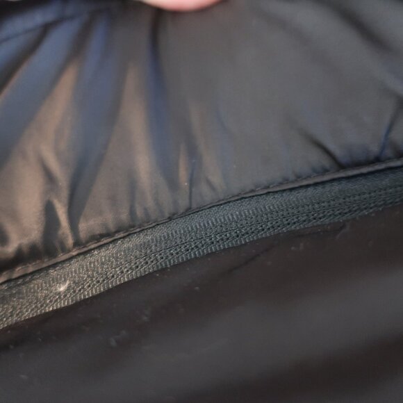 Womens Andrew Marc Black Down Coat W/Raccoon Fur Hood L - Picture 10 of 10